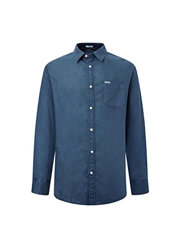 Pepe Jeans Herren Parker Long Shirt, Blue (Jarman), M von Pepe Jeans