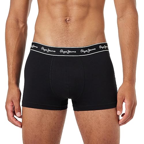 Pepe Jeans Herren Pepe Tk 3P Trunks, Black (Black), L (3er Pack) von Pepe Jeans