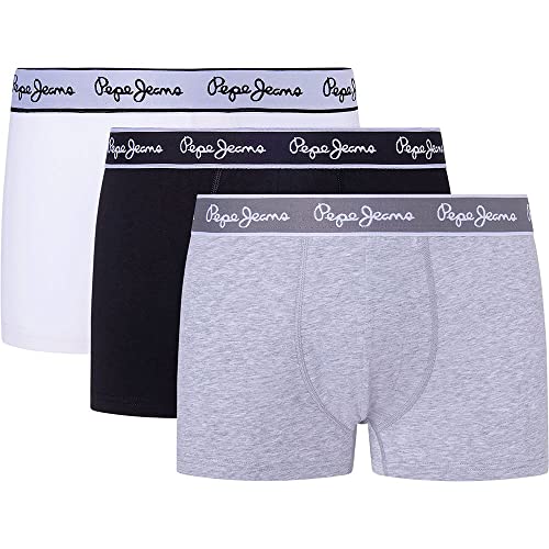 Pepe Jeans Herren Pepe Tk 3P Trunks, Grey (Grey Marl), M (3er Pack) von Pepe Jeans