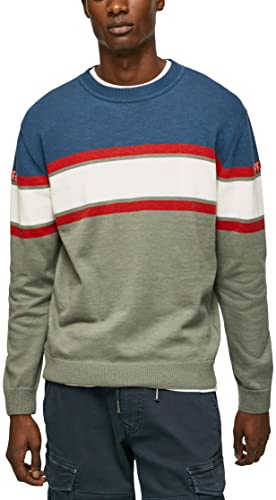 Pepe Jeans Herren Pio Long Sleeves Knits, Green (Casting), S von Pepe Jeans