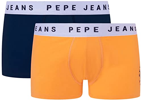 Pepe Jeans Herren Placed P Tk 2P Trunks, Orange (Orange), L (2er Pack) von Pepe Jeans