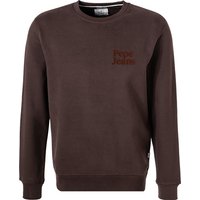 Pepe Jeans Herren Pullover braun Baumwolle unifarben von Pepe Jeans