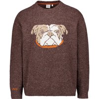 Pepe Jeans Herren Pullover braun Mikrofaser unifarben von Pepe Jeans