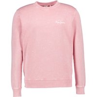 Pepe Jeans Herren Pullover rosa Baumwolle unifarben von Pepe Jeans