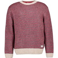 Pepe Jeans Herren Pullover rot Mikrofaser gemustert von Pepe Jeans