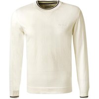 Pepe Jeans Herren Pullover weiß Baumwolle unifarben von Pepe Jeans