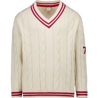 Pepe Jeans Herren Pullover weiß Baumwolle unifarben von Pepe Jeans