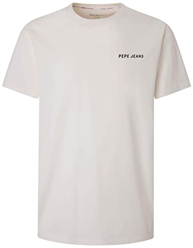 Pepe Jeans Herren Rakee T-Shirt, White (White), L von Pepe Jeans