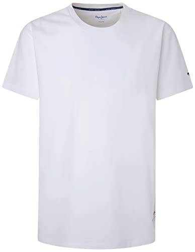 Pepe Jeans Herren Ralf T-Shirt, White (White), M von Pepe Jeans