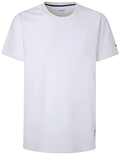 Pepe Jeans Herren Ralf T-Shirt, White (White), XS von Pepe Jeans