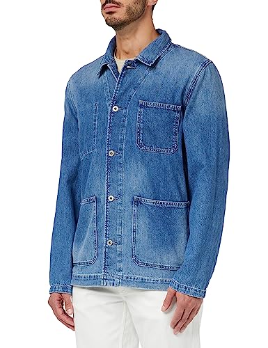 Pepe Jeans Herren Ray Jacket, Blue (Denim), L von Pepe Jeans