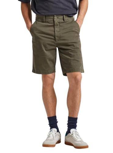 Pepe Jeans Herren Regular Chino Short, Grün (Military Green), 29W von Pepe Jeans