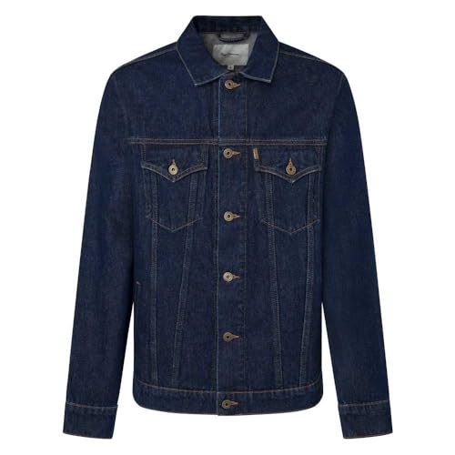 Pepe Jeans Herren Regular PM402715 Jacket, Blue (Denim-CU4), M von Pepe Jeans