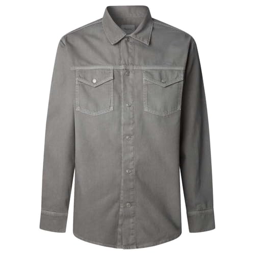 Pepe Jeans Herren Regular Shirt PM308584 Jeanshemd, Green (Palm Green), XL von Pepe Jeans