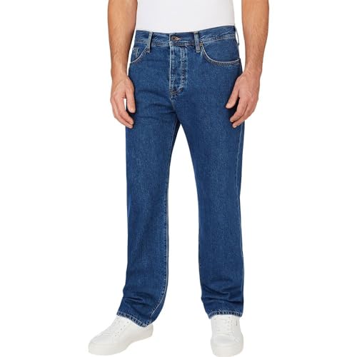Pepe Jeans Herren Relaxed Straight PM207395 Jeans, Blue (Denim-HT2), 40W / 32L von Pepe Jeans