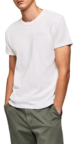 Pepe Jeans Herren Relford T-Shirt, White (White), M von Pepe Jeans