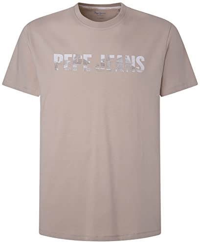 Pepe Jeans Herren Ribaldo T-Shirt, Brown (Malt), S von Pepe Jeans