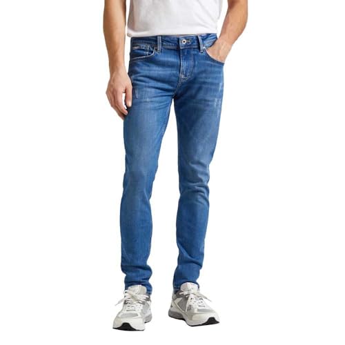 Pepe Jeans Herren-Röhrenjeans, Blau (Denim-RI2), 38W / 32L von Pepe Jeans