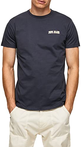 Pepe Jeans Herren Ronson T-Shirt, Blue (Dulwich), L von Pepe Jeans