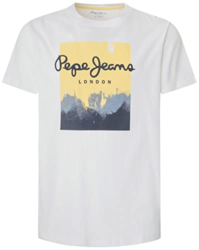 Pepe Jeans Herren Roslyn T-Shirt, White (White), XXL von Pepe Jeans