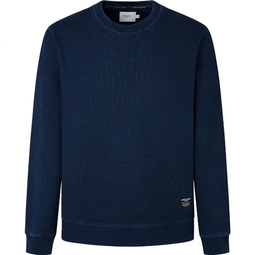 Pepe Jeans Herren Royle Crew Sweatshirt, Blau (Indigo Blue), M von Pepe Jeans