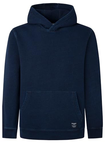 Pepe Jeans Herren Royle Hoodie Kapuzenpullover, Blau (Indigo Blue), L von Pepe Jeans