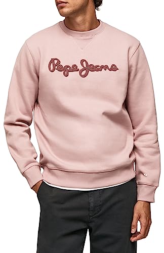 Pepe Jeans Herren Ryan Crew Sweatshirt, Pink (Bleach Pink), XL von Pepe Jeans