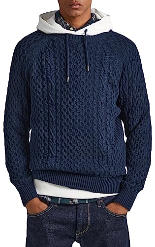 Pepe Jeans Herren SLY Pullover Sweater, Blue (Dulwich), S von Pepe Jeans