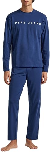 Pepe Jeans Herren SOLID Pant Pajama Bottom, Blue (Navy), XL von Pepe Jeans