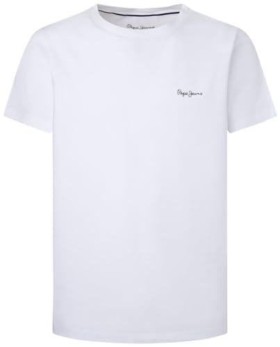 Pepe Jeans Herren SOLID Tshirt Pajama Top, White (White), L von Pepe Jeans