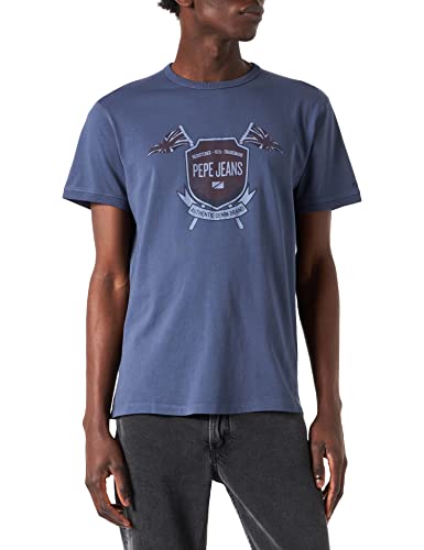 Pepe Jeans Herren Sal T-Shirt, Blue (Dulwich), XL von Pepe Jeans