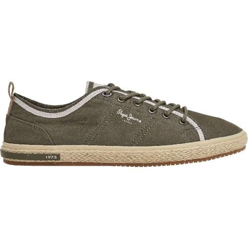 Pepe Jeans Herren Samoa Smart Sneaker, Grün (Khaki Green), 11 von Pepe Jeans