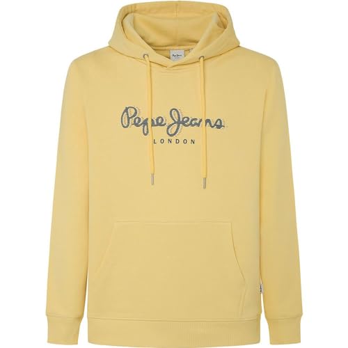 Pepe Jeans Herren Saul Hoodie Hooded Sweatshirt, Yellow (Misted Yellow), XXL von Pepe Jeans