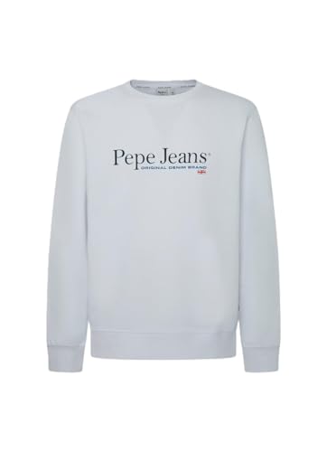 Pepe Jeans Herren Sean Sweatshirt, Weiß (Weiß), S von Pepe Jeans