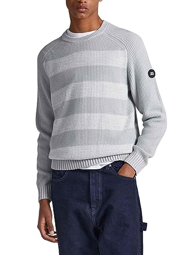 Pepe Jeans Herren Sheldon Pullover Sweater, Grey (Grey), L von Pepe Jeans