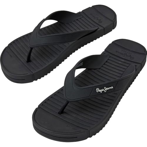 Pepe Jeans Herren Shore M Beach Sandals, Black (Black), 44 EU von Pepe Jeans