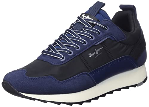 Pepe Jeans Herren Slab Trend Run Sneaker, 595NAVY, 46 EU von Pepe Jeans