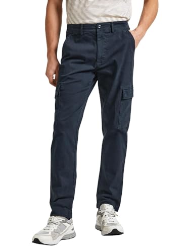 Pepe Jeans Herren Slim Cargohose, Blau (Dulwich Blue), 31W von Pepe Jeans