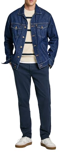 Pepe Jeans Herren Slim Chino Twill Hose, Blau (Dulwich Blue), 32 von Pepe Jeans