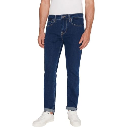 Pepe Jeans Herren Slim Jeans, Blau (Denim-CT7), 33W / 34L von Pepe Jeans