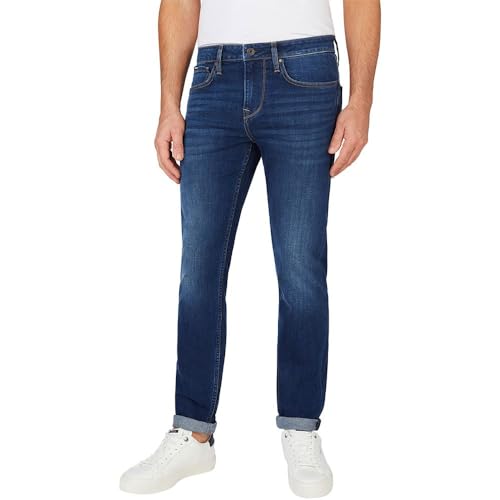 Pepe Jeans Herren Slim PM207388 Jeans, Blue (Denim-CT4), 30W / 34L von Pepe Jeans