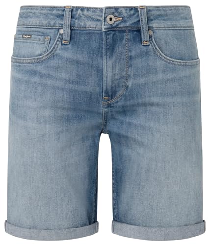 Pepe Jeans Herren Slim Short, Blau (Denim-MN8), 32W von Pepe Jeans