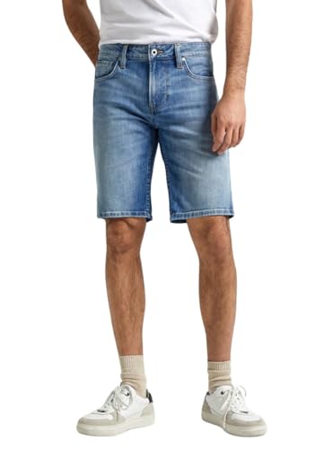 Pepe Jeans Herren Slim Short, Blau (Denim-MN8), 32W von Pepe Jeans