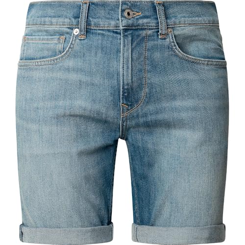 Pepe Jeans Herren Slim Shorts, Blau (Denim-Ic0), 30W von Pepe Jeans