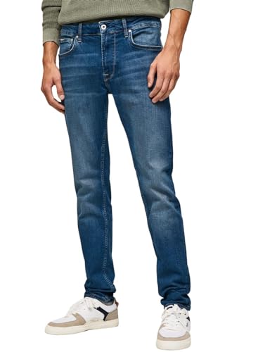 Pepe Jeans Herren Stanley Jeans, Blue (Denim-DN8), 34W / 32L von Pepe Jeans