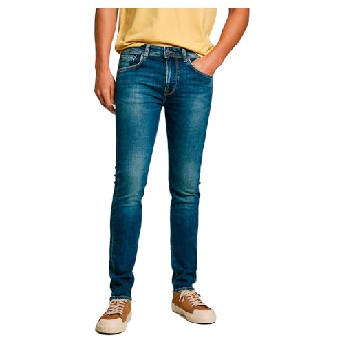 Pepe Jeans Herren Straight Jeans, Blau (Denim-Ef5), 34 W/32 L von Pepe Jeans