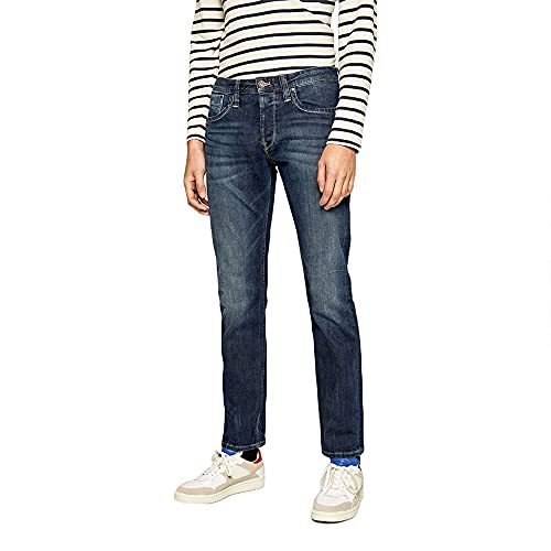 Pepe Jeans Herren Straight Jeans Cash Straight Jeans, Blau (Denim-z45), 36W / 30L von Pepe Jeans