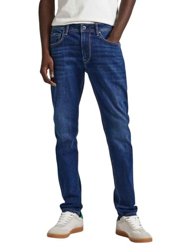 Pepe Jeans Herren Stretch Tapered PM207390 Jeans, Blue (Denim-CT4), 36W / 32L von Pepe Jeans