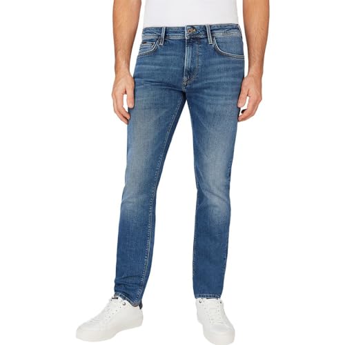 Pepe Jeans Herren Stretch Tapered PM207390 Jeans, Blue (Denim-HT7), 38W / 34L von Pepe Jeans