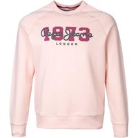 Pepe Jeans Herren Sweatshirt rosa Baumwolle Logo und Motiv von Pepe Jeans